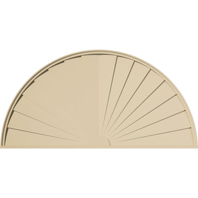 Half Round Signature Urethane Pediment, Primed Tan