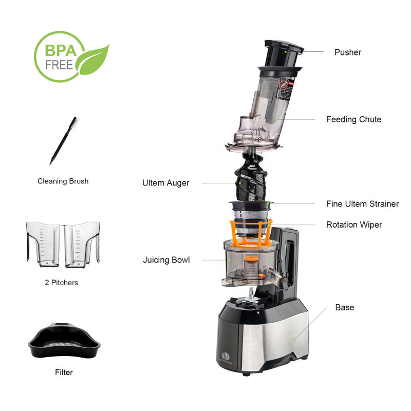 VENTRAY Easy Clean Juice Extractor, Vertical High Juice Yield