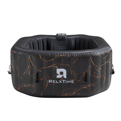 RELXTIME 130 - Jet Polyvinyl Chloride (PVC) Octagon Inflatable Hot Tub