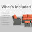 Annease 7 Seater Rattan Garden Furniture Set 2 Reclining Chairs-50773914