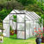 Serre d'extérieur toutes saisons 6 pi x 12 pi - Polycarbonate avec toit réglable et cadre rouillé - Usage intensif, protection des plantes noire-125768884