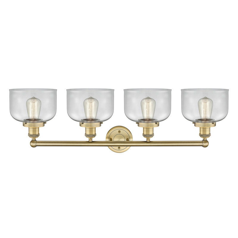Annagene 4 - Light Dimmable Vanity Light, Clear, Brushed Brass