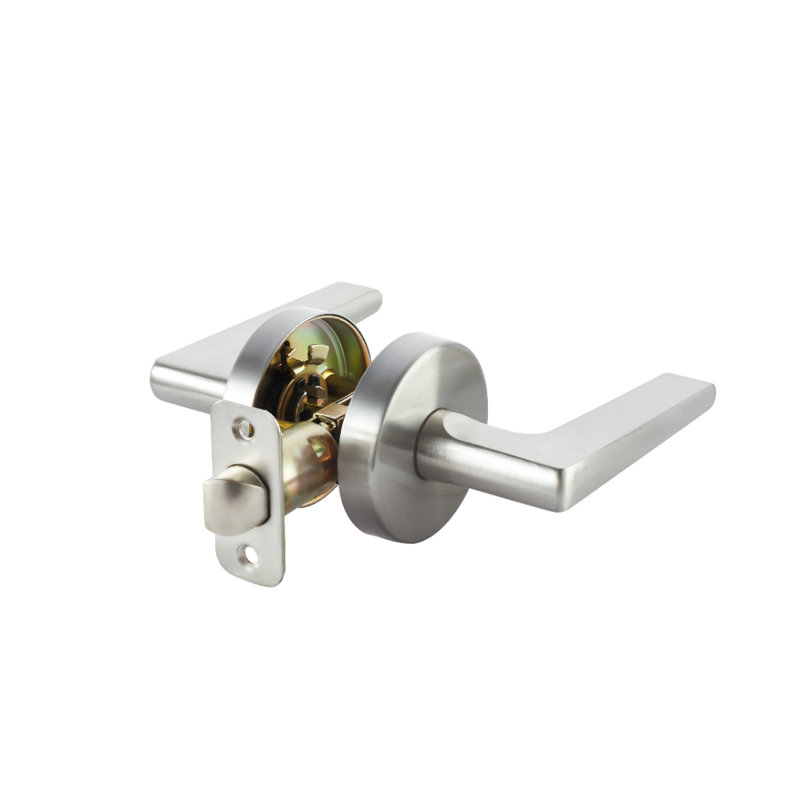 Contra Collection Modern Grade 3 Dummy Door Lever/Handle, Satin Nickel