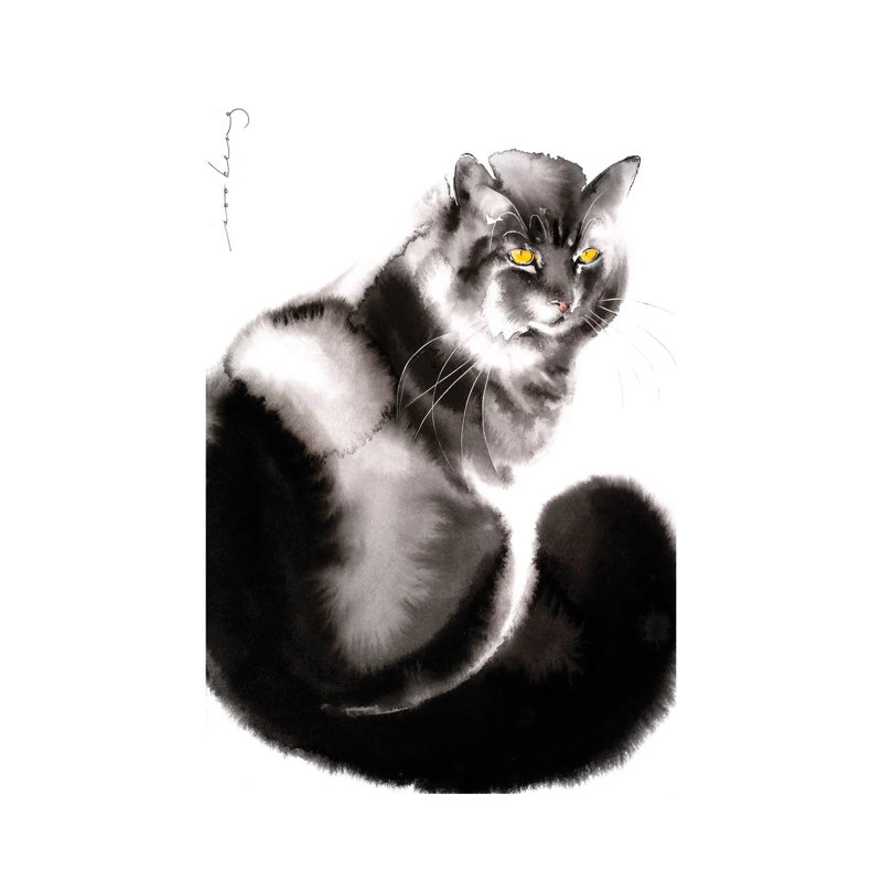 Kitty Welcome II by Soo Beng Lim - Wrapped Canvas Gallery-Wrapped Canvas Giclée