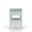 Ocean Finish Open Nightstand - 2 Drawers With Felt Lined Top And Bottom Drawer Blue 2 Compartments Solid Wood & Construction