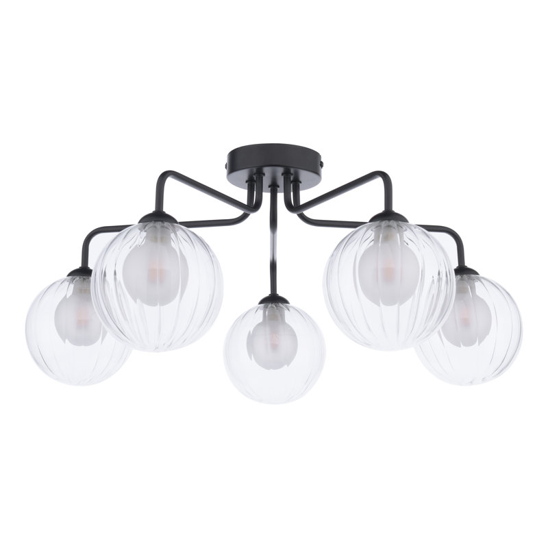 Flush Mount, Matt Black