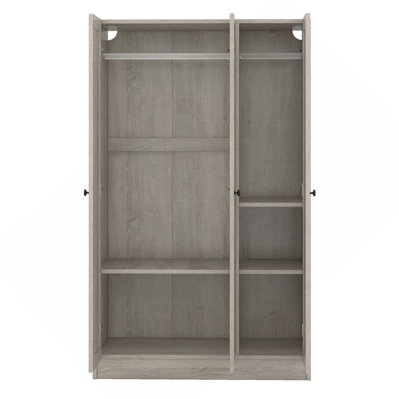 Armoire à 3 portes avec tablettes