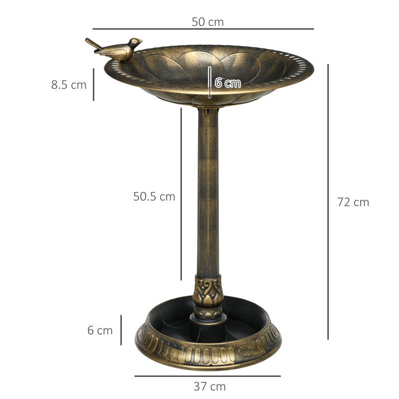 Plastic Stake Birdbath