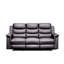 Inclinable avec console centrale et housse extensible noire, 5 sièges, deux porte-gobelets Housse de siège ergonomique et confortable en noir
