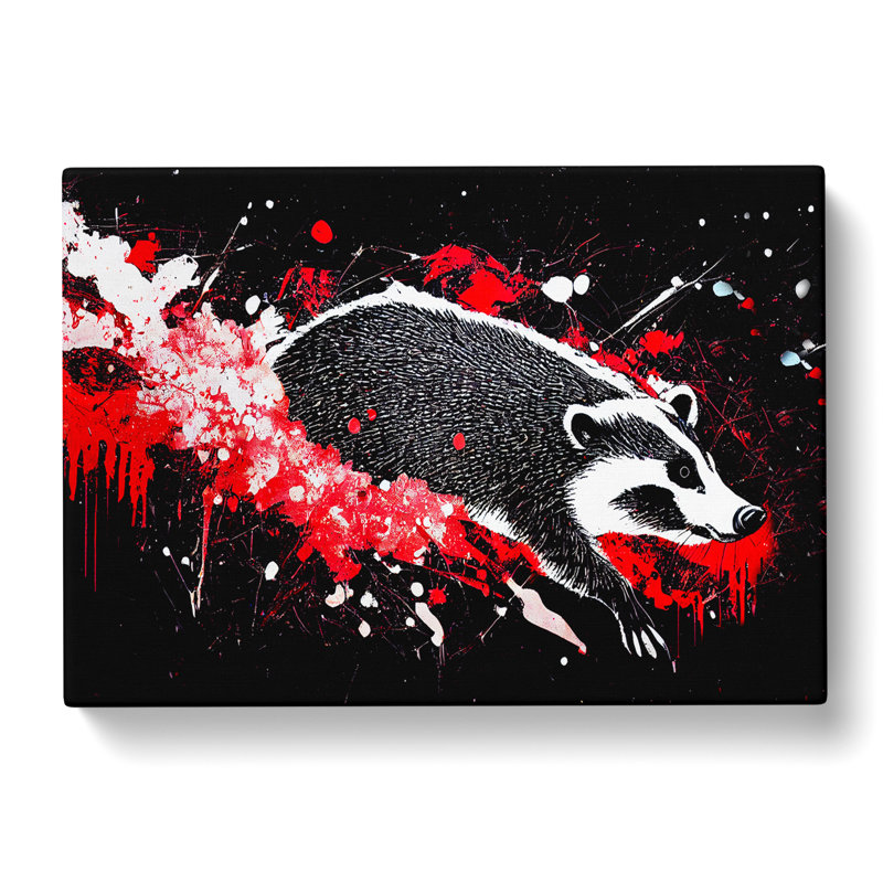 Badger Splash Vol.2 Abstract - Wrapped Canvas Print, 35cm H x 50cm W x 3cm D