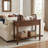 38 Inch Rustic Entryway Console Table With 2 Storage Drawers And Bottom Open Display Shelf-114950196-114950192