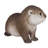 Otter Leaning Forward Animal Statue