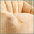 Giant Adult Bean Bag Chair - 41.4"D x 35"W x 30.7"H, Easy-Clean Cover &amp; Pre-Filled High-Density Foam