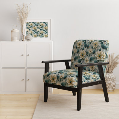 Chaise à accoudoirs rembourrée Teal