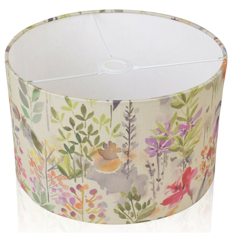 Cotton Drum Pendant Shade ( Screw On ), 17.5 cm H x 25 cm W x 25 cm D