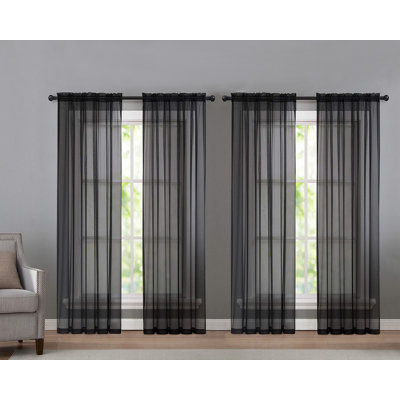 Panneau de rideau transparent d'extérieur Sarber Basic