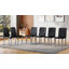 2-pack Pu Leather Dining Chairs, Tufted Upholstered, Silver Metal Legs, White, For Kitchen & Dining Room-618125979