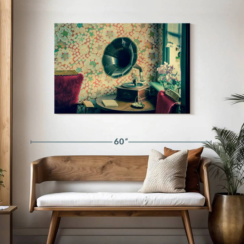 Gramophone Abarca Vintage, H 30 po x l 45 po