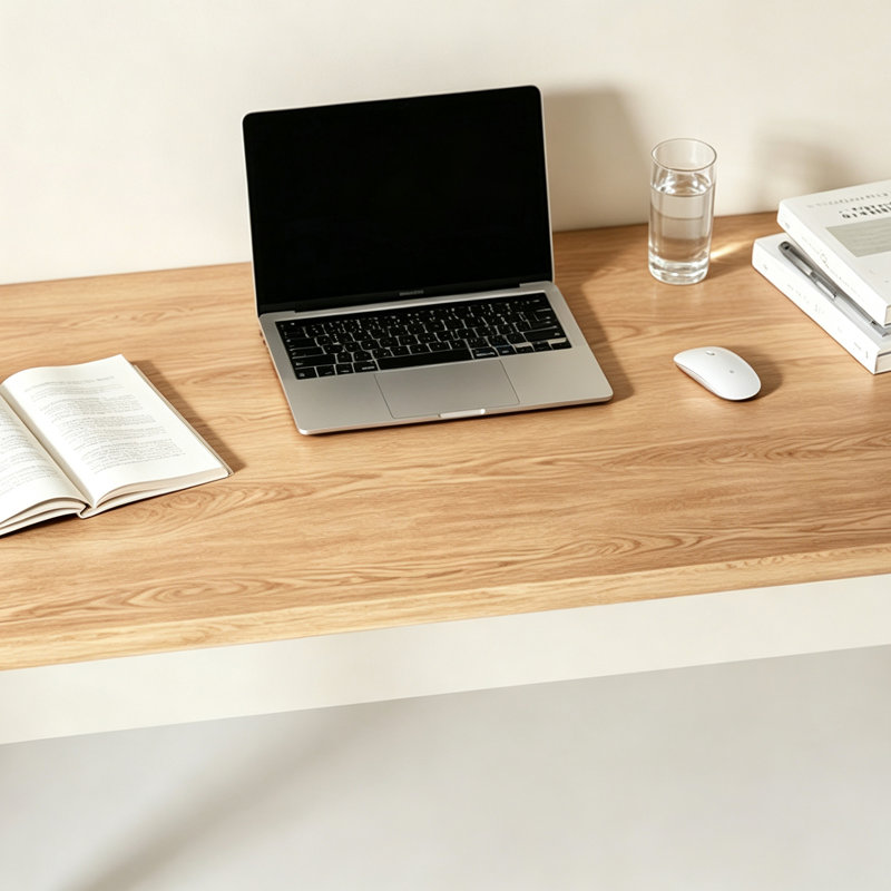 Rectangular Solid Wood Computer Desk, 29.52" H x 70.86" W x 31.49" D