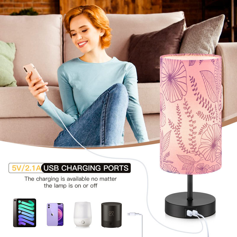 Lampe de table USB en métal Meader