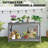 48" Outdoor Console Table with 2 Shelves, Weather-Resistant Patio Buffet and Entryway Table with Adjustable Feet-123843336