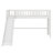 Low Loft Bed With Ladder And Slide-895268027