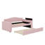 Lit de jour simple tapissier avec accoudoirs de rangement, couchette et système audio Bluetooth Batemans-1460889253