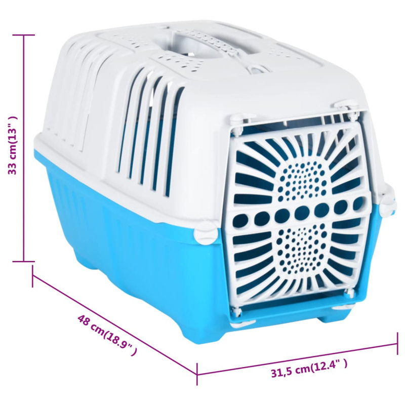 Hamerton Pet Carrier, 33cm H x 31.5cm W x 48cm D