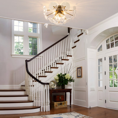 5-light Flush Mount Chandelier 