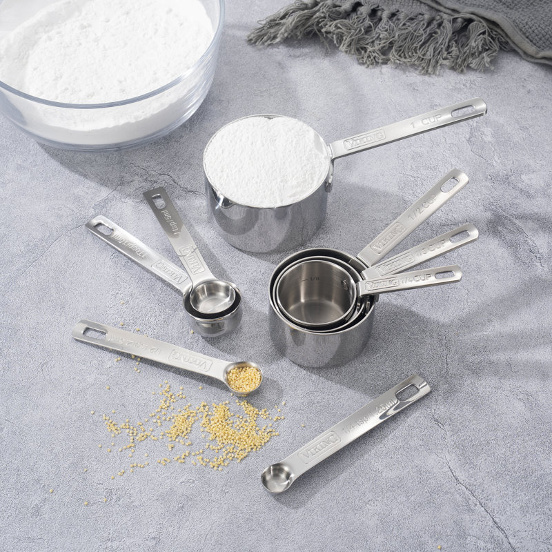 Ensemble de 4 tasses à mesurer en acier inoxydable Viking