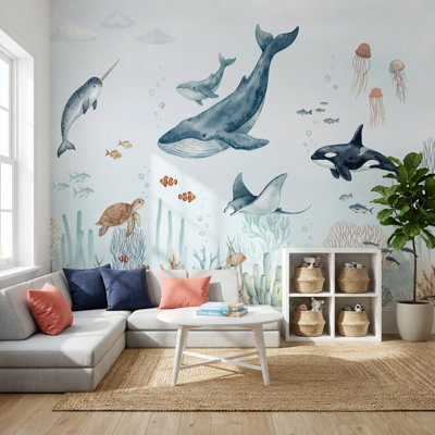 Underwater Wallpaper Marine Life Ocean Wall Mural