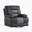 Fauteuil inclinable et pivotant en similicuir Hayslett