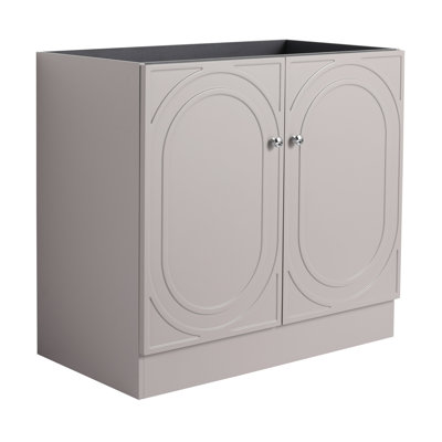 Meuble-lavabo autoportant de 36 pouces et 2 portes d'armoire à fermeture de coussin sans lavabo