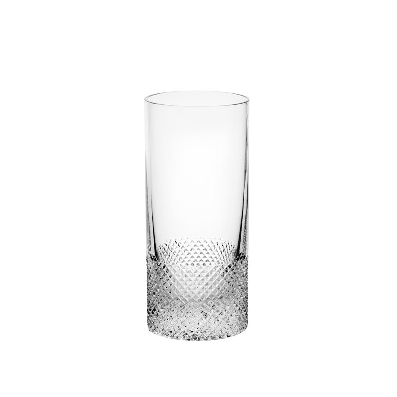 Diamond Collection Handmade Crystal Highball Glass