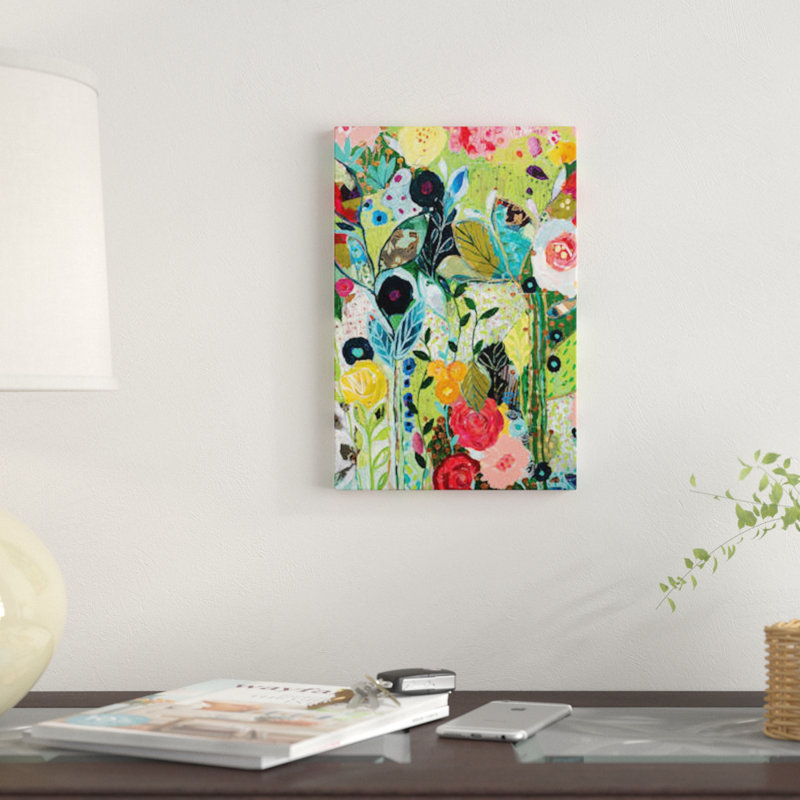 «Botanical Bliss», impression sur toile, H 26 po x l 18 po x P 1,5 po, Toile tendue, Pas de tapis