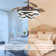 Elfred 42'' Modern DIY Shape Ceiling Fan with Lights, 6-Speed DC Motor Dimmable LED Ceiling Fan