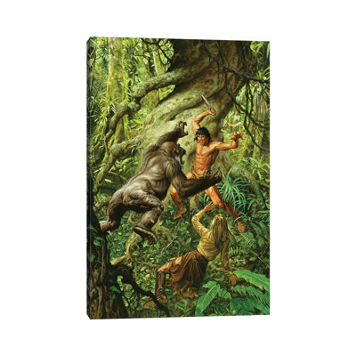 Tarzan Of The Apes by Joe Jusko - Wrapped Canvas Print