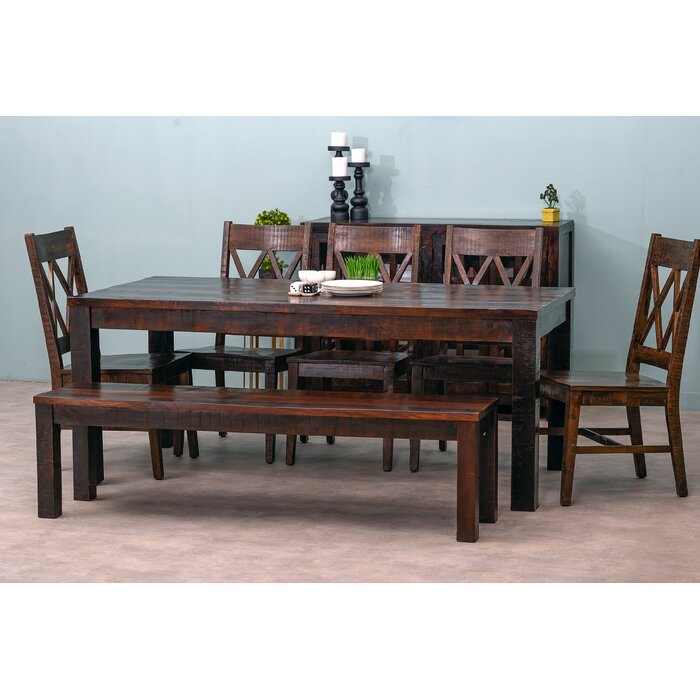 Loon Peak® Mccrimmon Solid Wood Dining Table & Reviews | Wayfair