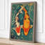 Koi in Motion Modern 1 Piece Wrapped Canvas Wall Art-497055609-497055606
