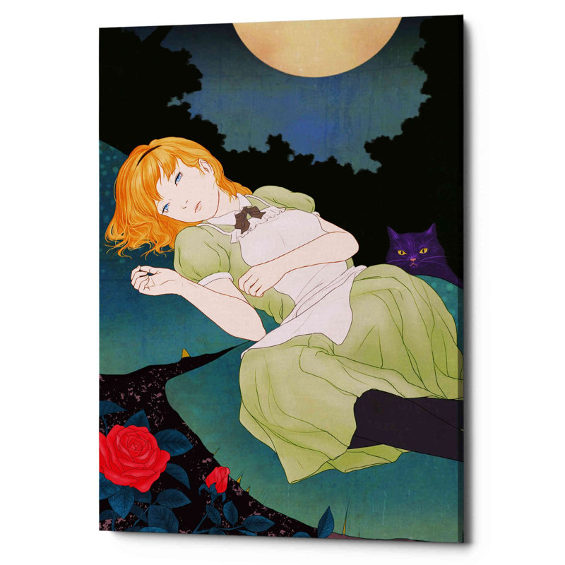 «Moonlight» par Sai Tamiya, art mural sur toile, H 26 po x l 18 po x P 1,25 po