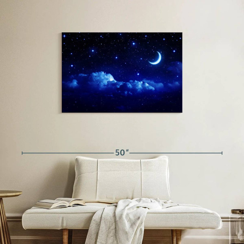 Aesthetic Night Sky, 24" H x 36" W