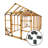 8' W x 16' D DIY Storage Shed Kit