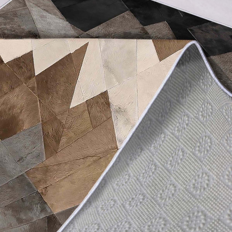 Premium Woven Area Rug, 5.9 x 9.2 Feet | 100% Polyester, 650 g/m² | Antibacterial, Non-Slip PVC Dot Underside, 0.3 in Pile Height | Machine Washable, 3D Digital Printing | Perfect for Living Room & Bedroom Decor