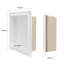 Niche de douche encastrée en céramique blanche Uni-Green, étagère murale intégrée imperméable pour petites salles de bain-130668745