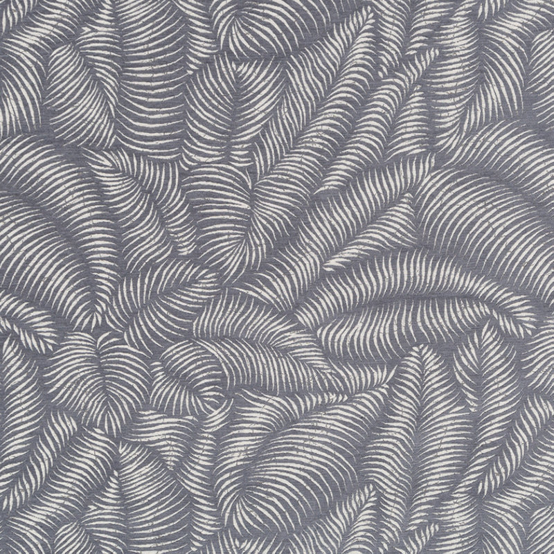 Robert Allen @Home Tropic Ferns Fabric, Slate