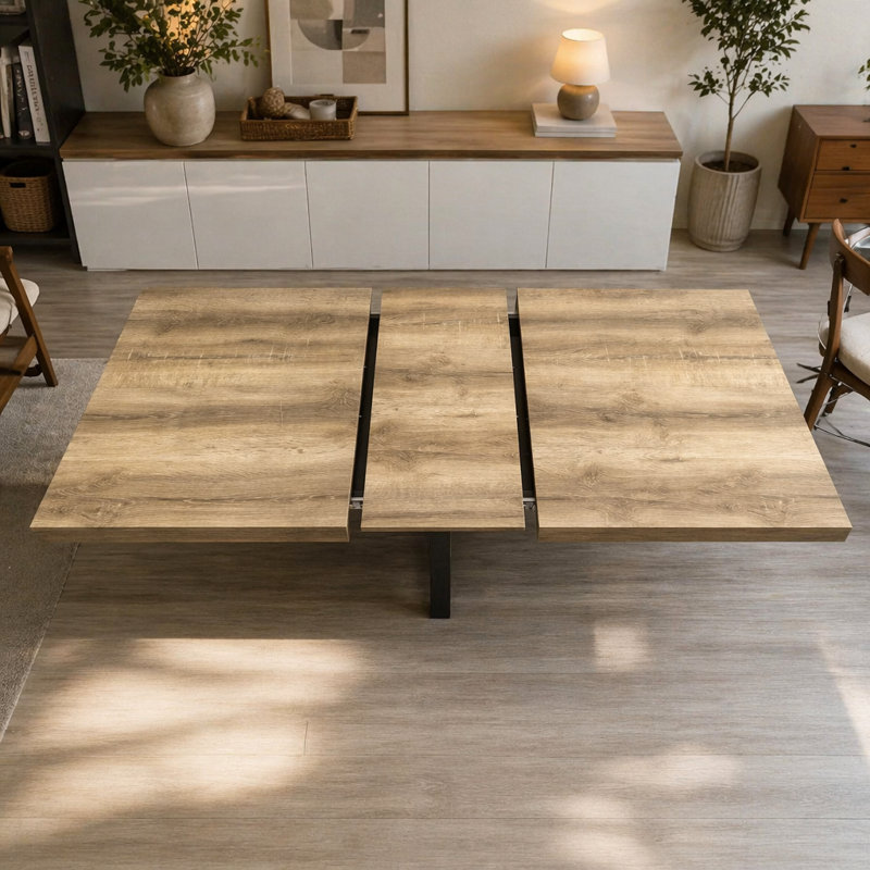 Extendable Table ,DINING TABLE,OFFICE TABLE,COFFEE TABLE,240/200/160X90x75cm,Walnut Color