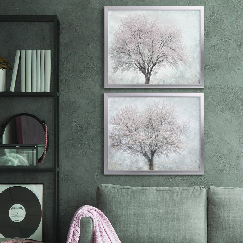 Reproduction de photo sur toile, Toile avec cadre argenté, Pas de tapis