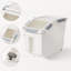 Paquet de 2 récipients de rangement pour aliments secs 30 lb
