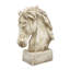 18" Horsehead Wood-Like Carving Statue Centerpiece-1250328544