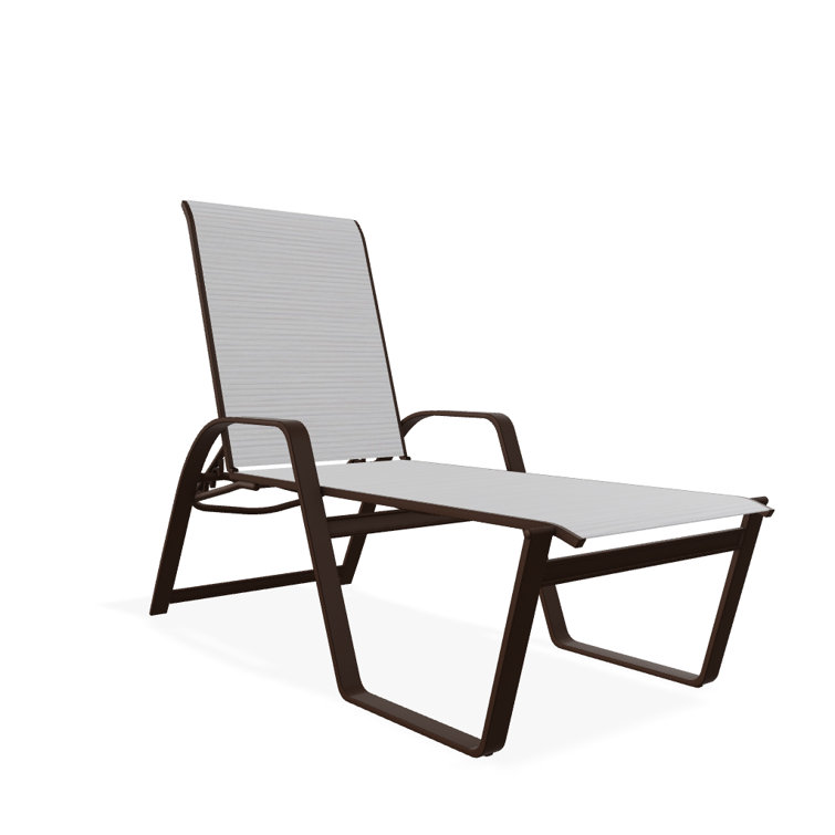 Holna Outdoor Rust-Resistant Metal Chaise Lounge
